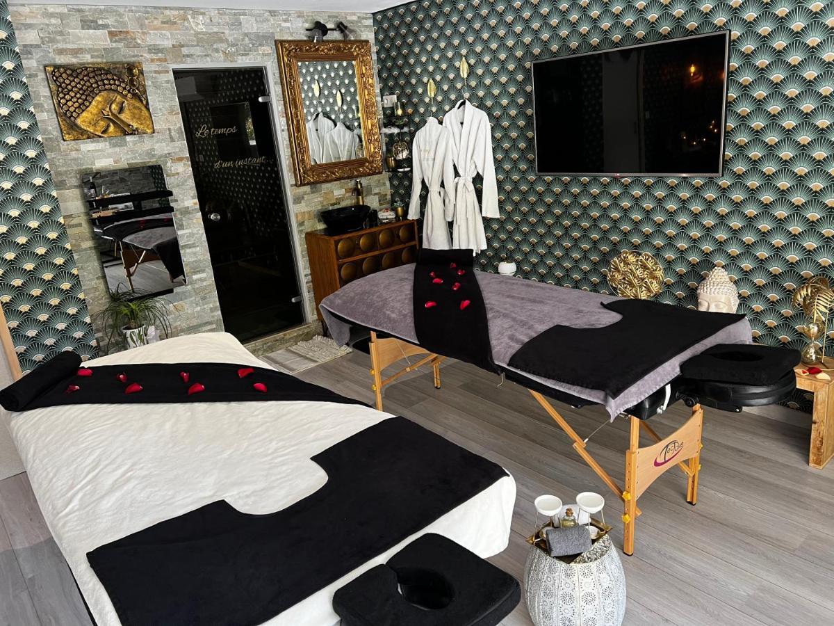 Suite Romantique Le Temps D'Un Instant Loveroom Hammam Jacuzzi Piscine Villeneuve  Екстериор снимка